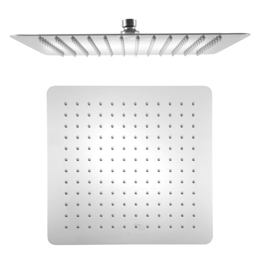 Sapho - Ducha de techo SLIM 30x30 cm acero inoxidable pulido