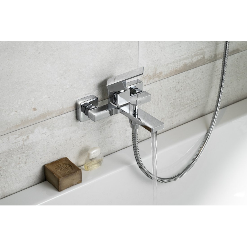 Sapho - Grifo de bañera CUBEMIX cromo brillante