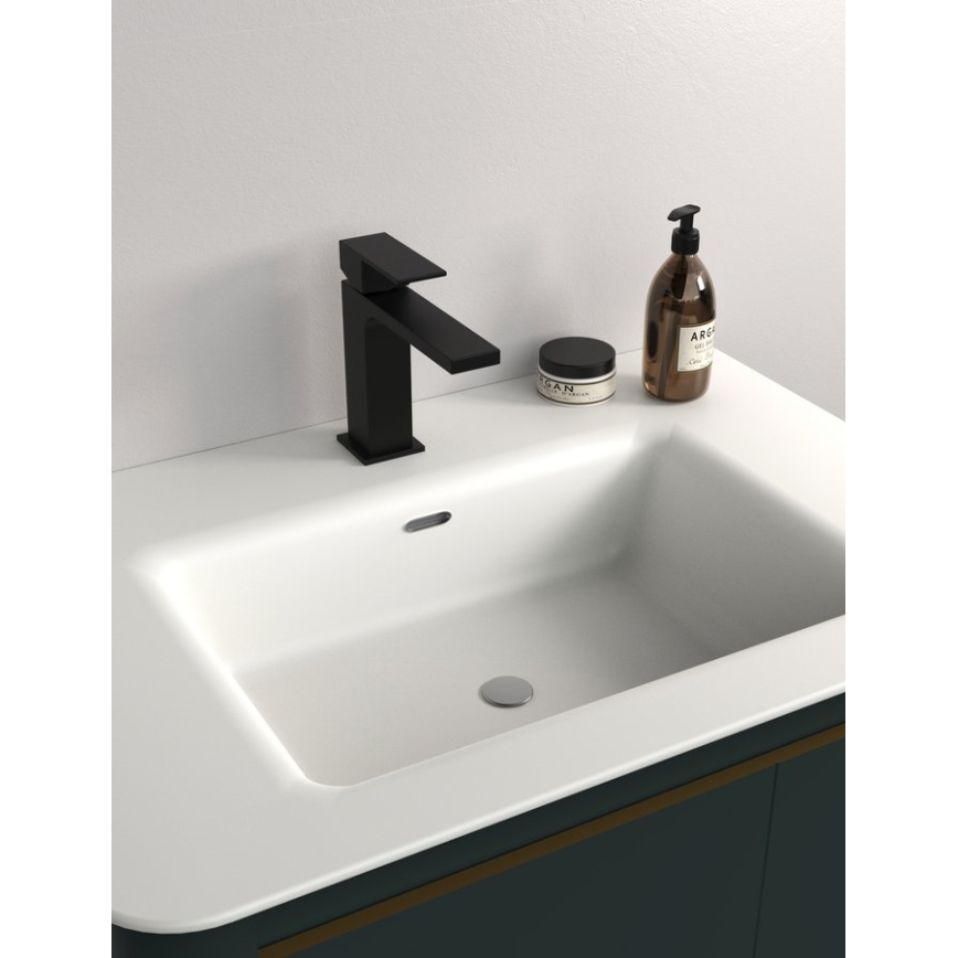 Sapho - Grifo de lavabo CUBEMIX 15,3 cm mate negro