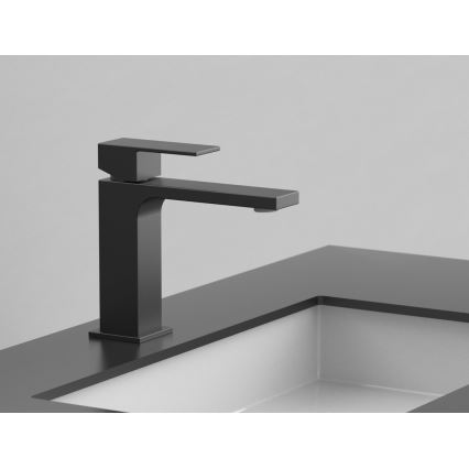 Sapho - Grifo de lavabo CUBEMIX 15,3 cm mate negro