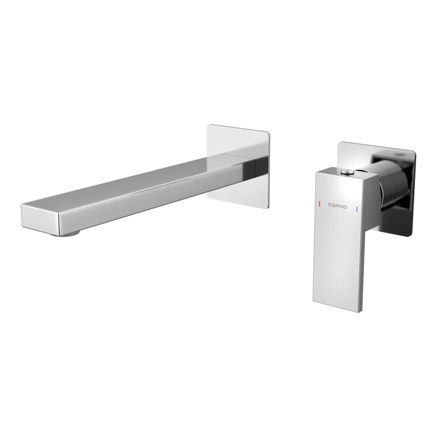 Sapho - Grifo de lavabo para instalación empotrada CUBEMIX cromo brillante