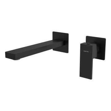 Sapho - Grifo de lavabo para instalación empotrada CUBEMIX mate negro
