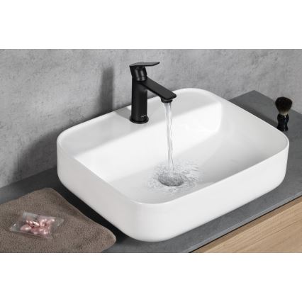 Sapho - Grifo de lavabo PAX 16,5 cm mate negro