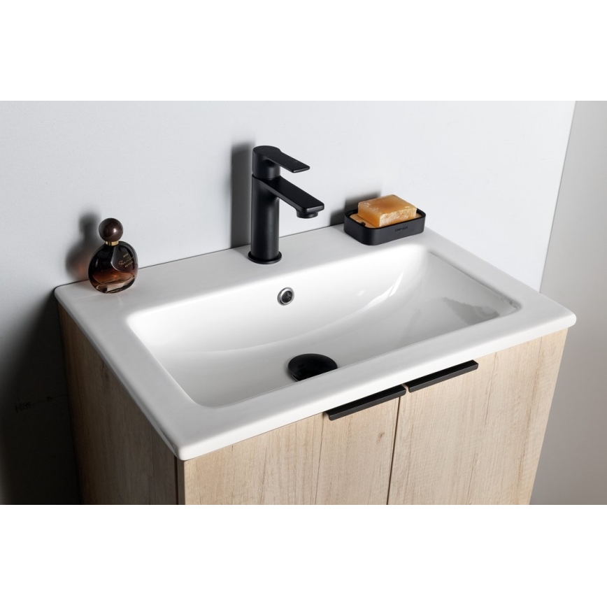 Sapho - Grifo de lavabo PAX 16,5 cm mate negro