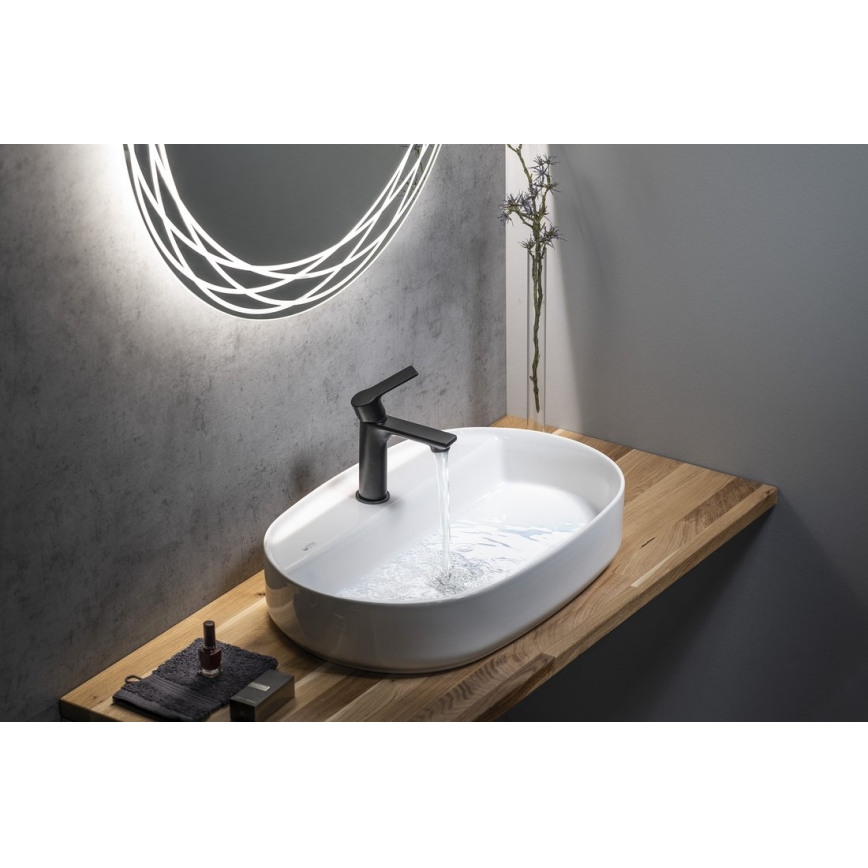 Sapho - Grifo de lavabo PAX 16,5 cm mate negro