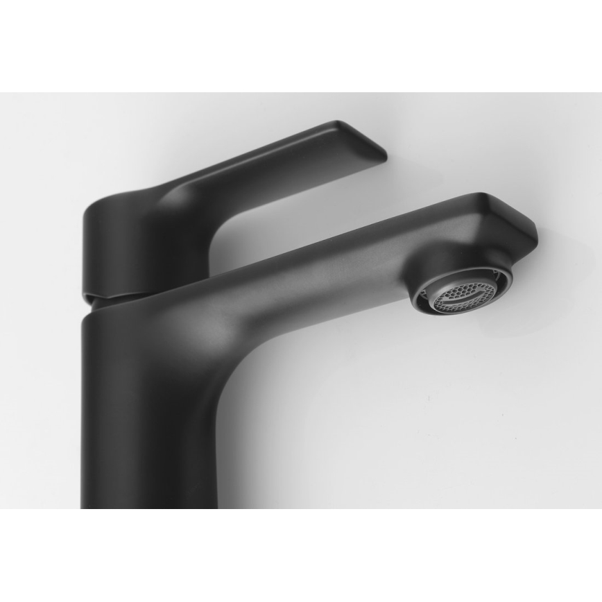 Sapho - Grifo de lavabo PAX 16,5 cm mate negro