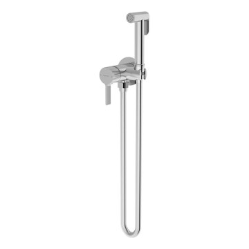 Sapho - Grifo empotrado para bidé con ducha ICONIC redondeado/cromo brillante