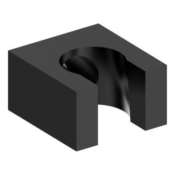 Sapho - Soporte fijo angular para ducha/mate negro