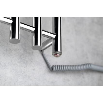 Sapho - Toallero eléctrico PAPINADO 85W/230V 120 cm cromo brillante derecho