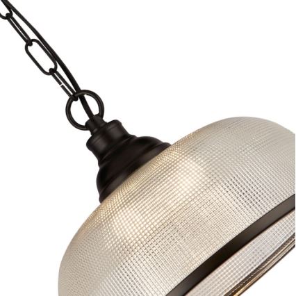 Searchlight - Lámpara colgante con cadena BISTRO 1xE27/60W/230V negro