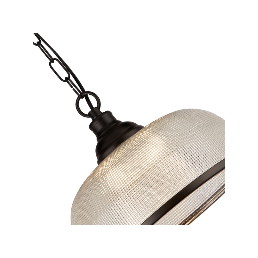 Searchlight - Lámpara colgante con cadena BISTRO 1xE27/60W/230V negro