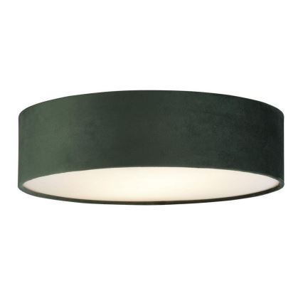 Searchlight - Plafón DRUM PLEAT 2xE27/15W/230V verde
