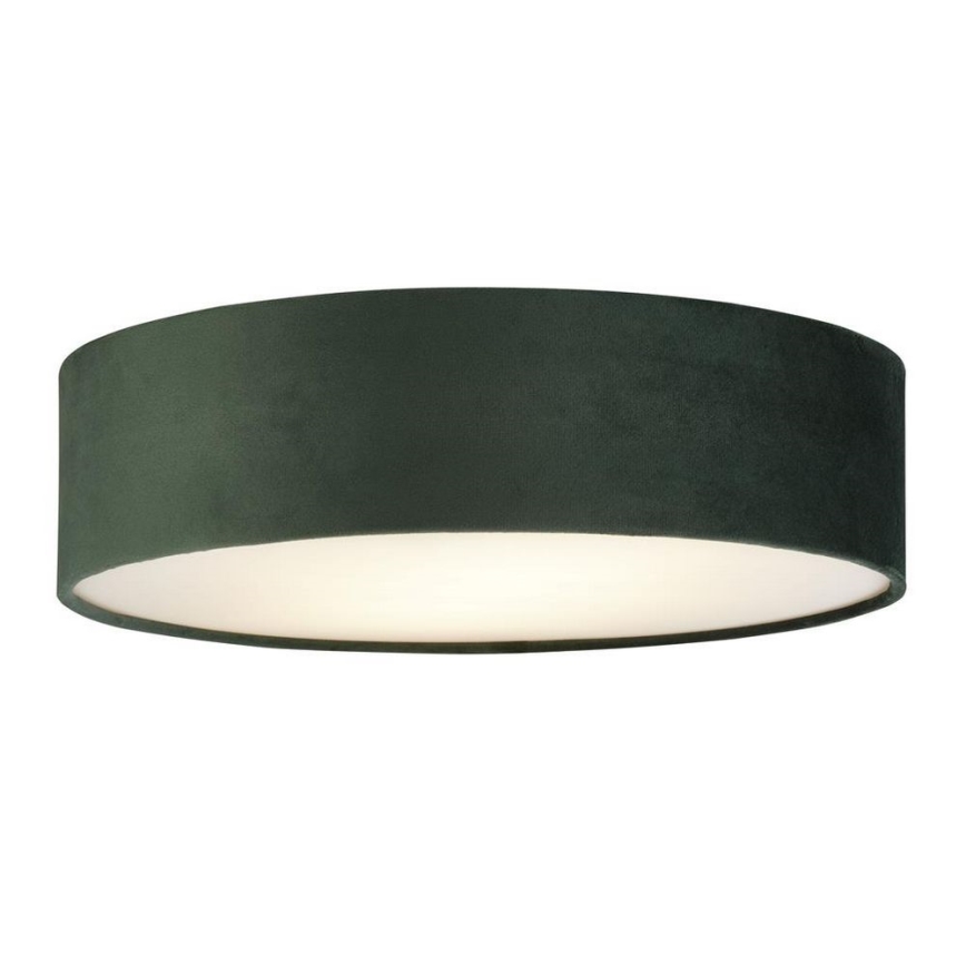 Searchlight - Plafón DRUM PLEAT 2xE27/15W/230V verde