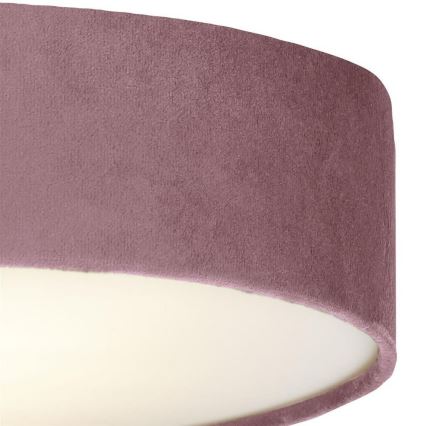Searchlight - Plafón DRUM PLEAT 2xE27/15W/230V rosa