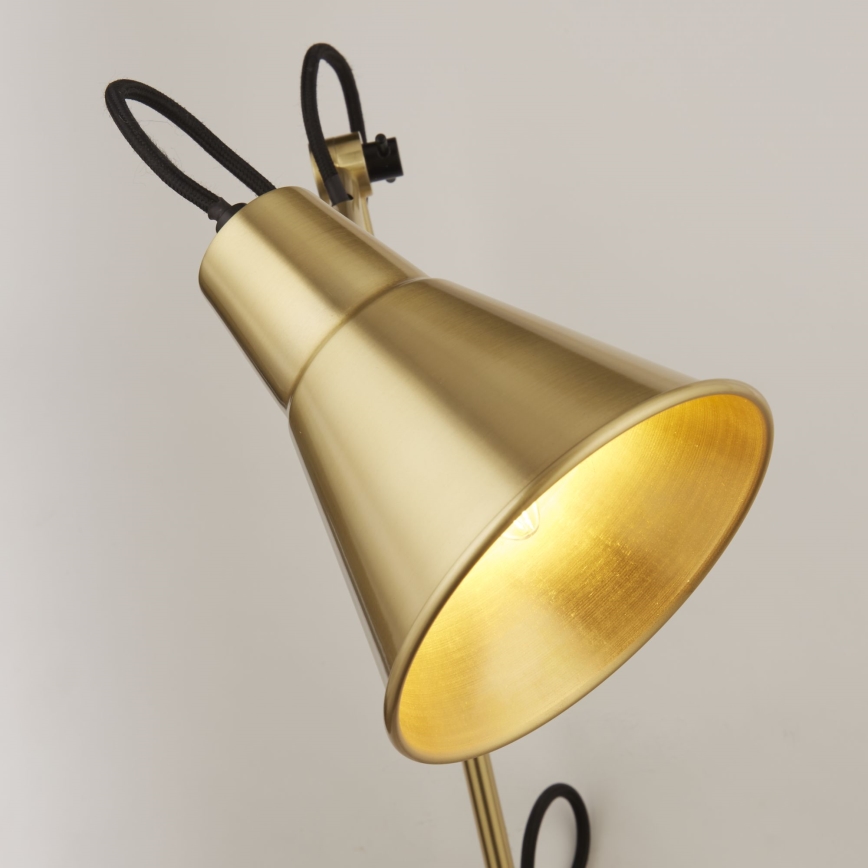 Searchlight - Aplique regulable SWING ARM 1xE27/20W/230V latón