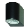 Searchlight - Aplique LED para exterior LEDO 1xGU10/3W/230V IP44 negro