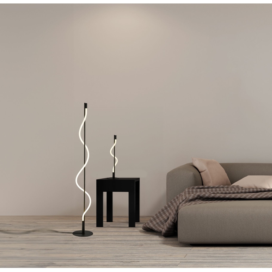 Searchlight - Lámpara de pie LED regulable REMY LED/20W/230V negro