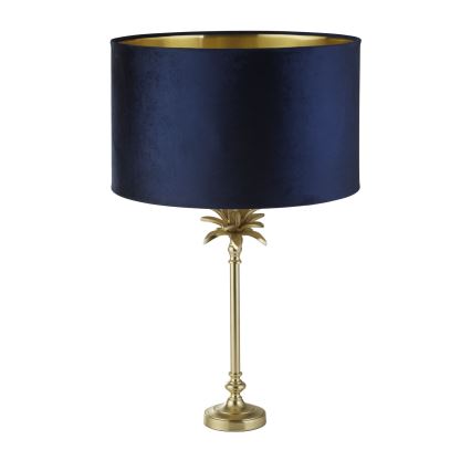 Searchlight - Lámpara de mesa PALM 1xE27/10W/230V azul/dorado