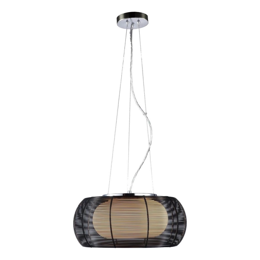Searchlight - Lámpara colgante 2xE27/60W/230V diá. 40 cm negro