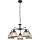 Searchlight - Lámpara colgante con cadena HIGHWORTH 5xE27/60W/230V negro