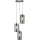 Searchlight - Lámpara colgante DUO 3xE14/60W/230V antracita