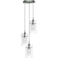 Searchlight - Lámpara colgante DUO 3xE14/60W/230V cromo mate