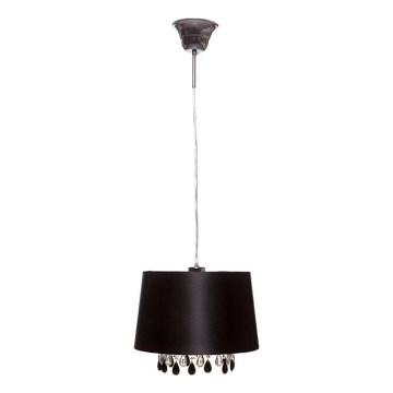 Searchlight - Lámpara colgante LILA 1xE27/60W/230V negro