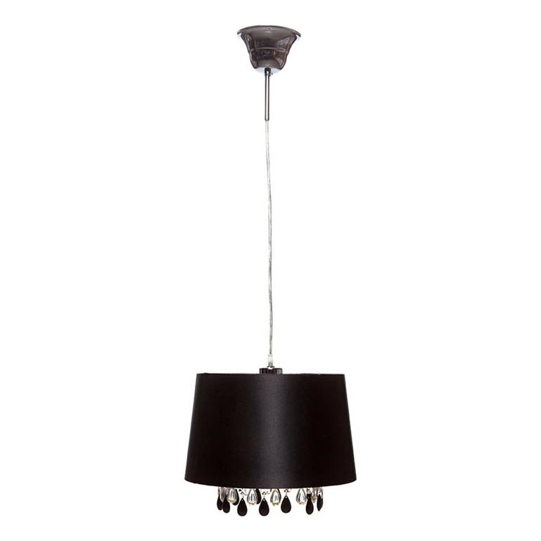 Searchlight - Lámpara colgante LILA 1xE27/60W/230V negro