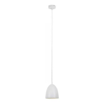 Searchlight - Lámpara colgante METAL 1xE27/60W/230V diá. 28 cm blanco