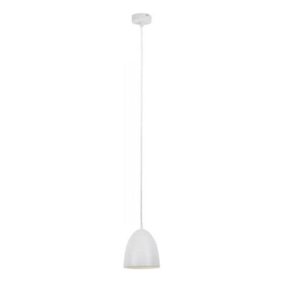 Searchlight - Lámpara colgante METAL 1xE27/60W/230V diá. 28 cm blanco