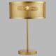 Searchlight - Lámpara de mesa FISHNET 2xE27/60W/230V dorado