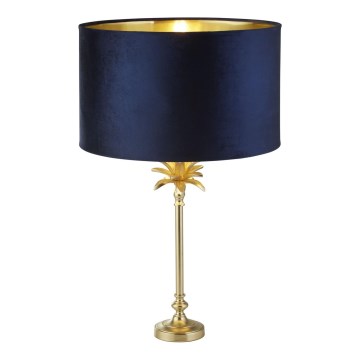 Searchlight - Lámpara de mesa PALM 1xE27/10W/230V azul/dorado