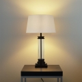 Searchlight - Lámpara de mesa PEDESTAL 1xE27/60W/230V negro