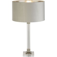 Searchlight - Lámpara de mesa SCARBOROUGH 1xE27/60W/230V gris
