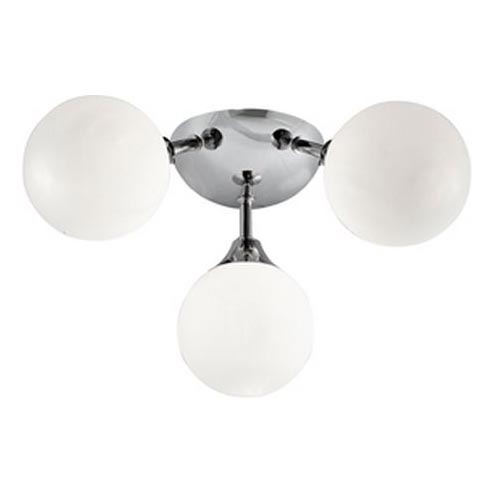 Searchlight - Plafón de baño FLUSH 3xG9/33W/230V IP44 cromo mate