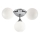 Searchlight - Plafón de baño FLUSH 3xG9/33W/230V IP44 cromo mate