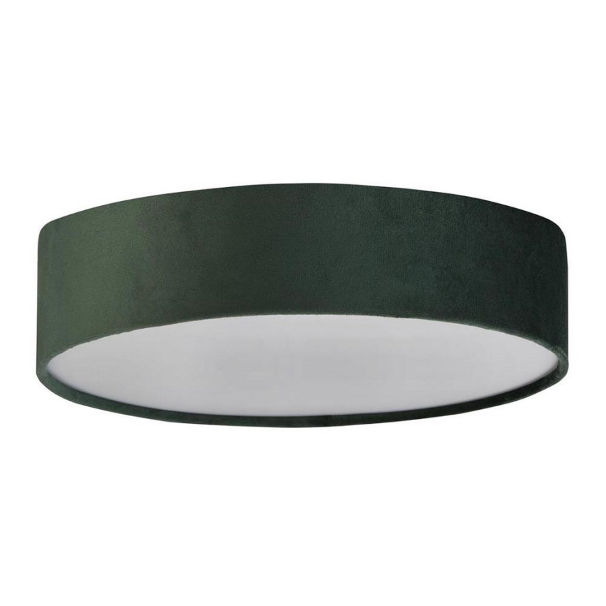 Searchlight - Plafón DRUM PLEAT 2xE27/15W/230V verde