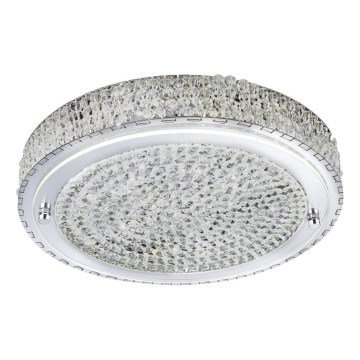 Searchlight - Plafón LED FLUSH LED/24W/230V diá. 40 cm cromo