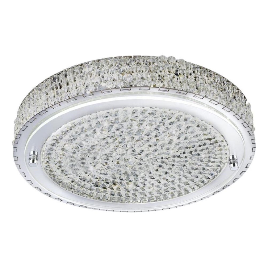 Searchlight - Plafón LED FLUSH LED/24W/230V diá. 40 cm cromo