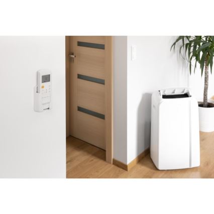 Sencor - Aire acondicionado móvil inteligente 3en1 con accesorios completos 1450W/230V 12000 BTU Wi-Fi blanco + control remoto