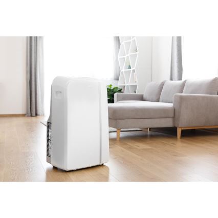 Sencor - Aire acondicionado móvil inteligente 3en1 con accesorios completos 1450W/230V 12000 BTU Wi-Fi blanco + control remoto