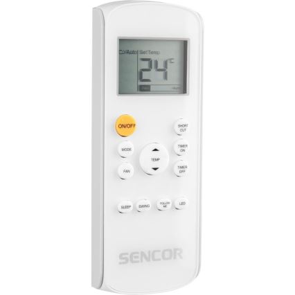 Sencor - Aire acondicionado móvil inteligente 3en1 con accesorios completos 1450W/230V 12000 BTU Wi-Fi blanco + control remoto