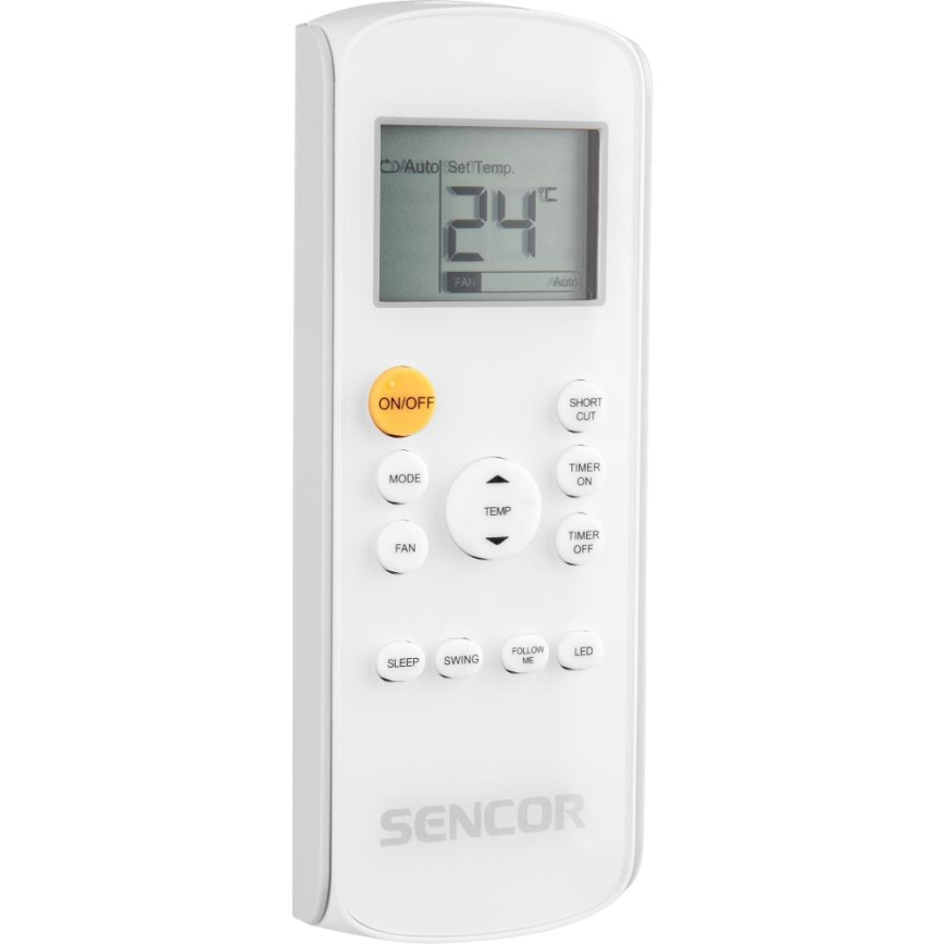 Sencor - Aire acondicionado móvil inteligente 3en1 con accesorios completos 1450W/230V 12000 BTU Wi-Fi blanco + control remoto