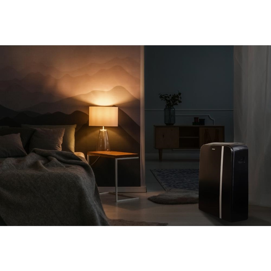 Sencor - Aire acondicionado móvil inteligente 3en1 con accesorios completos 1450W/230V 12000 BTU Wi-Fi negro + control remoto