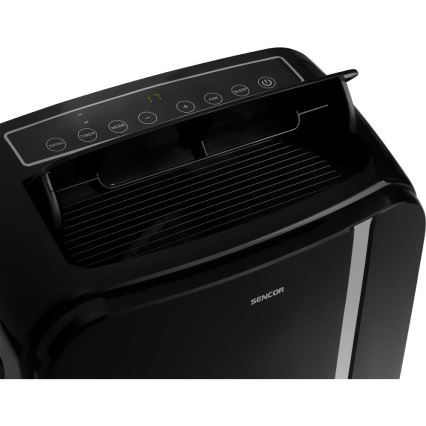 Sencor - Aire acondicionado móvil inteligente 3en1 con accesorios completos 1450W/230V 12000 BTU Wi-Fi negro + control remoto
