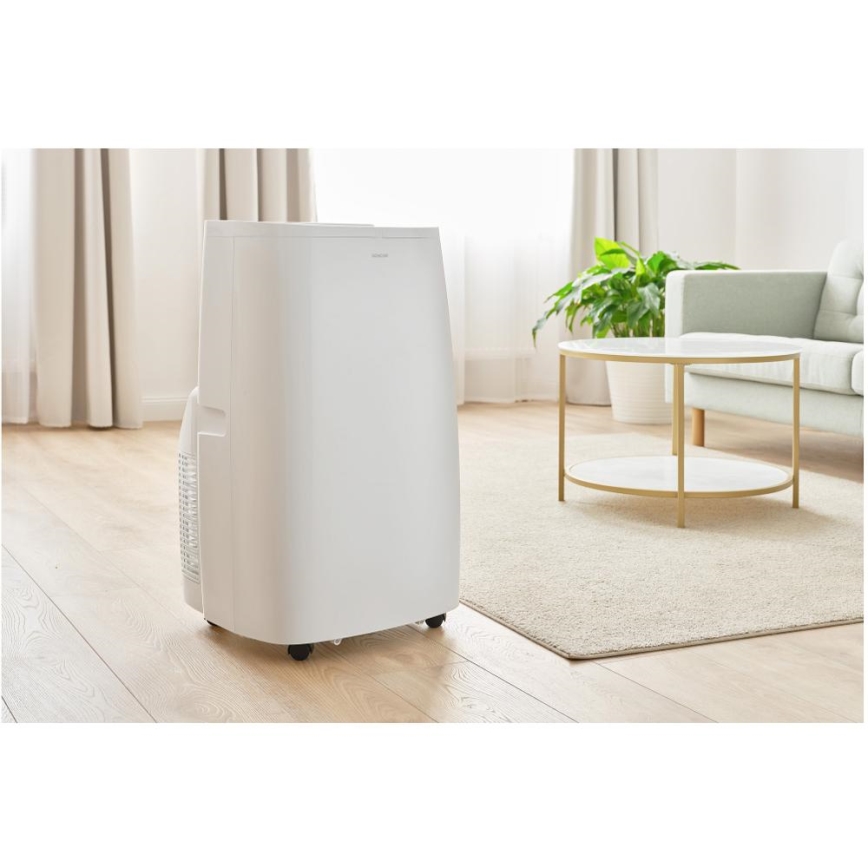 Sencor - Aire acondicionado móvil inteligente 3en1 con accesorios completos 1700W/230V 16000 BTU Wi-Fi + control remoto