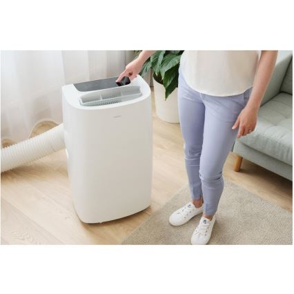 Sencor - Aire acondicionado móvil inteligente 3en1 con accesorios completos 1700W/230V 16000 BTU Wi-Fi + control remoto