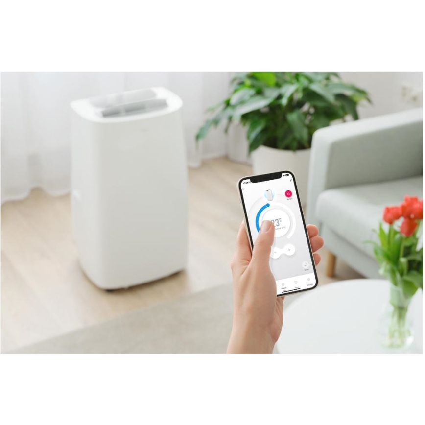 Sencor - Aire acondicionado móvil inteligente 3en1 con accesorios completos 1700W/230V 16000 BTU Wi-Fi + control remoto