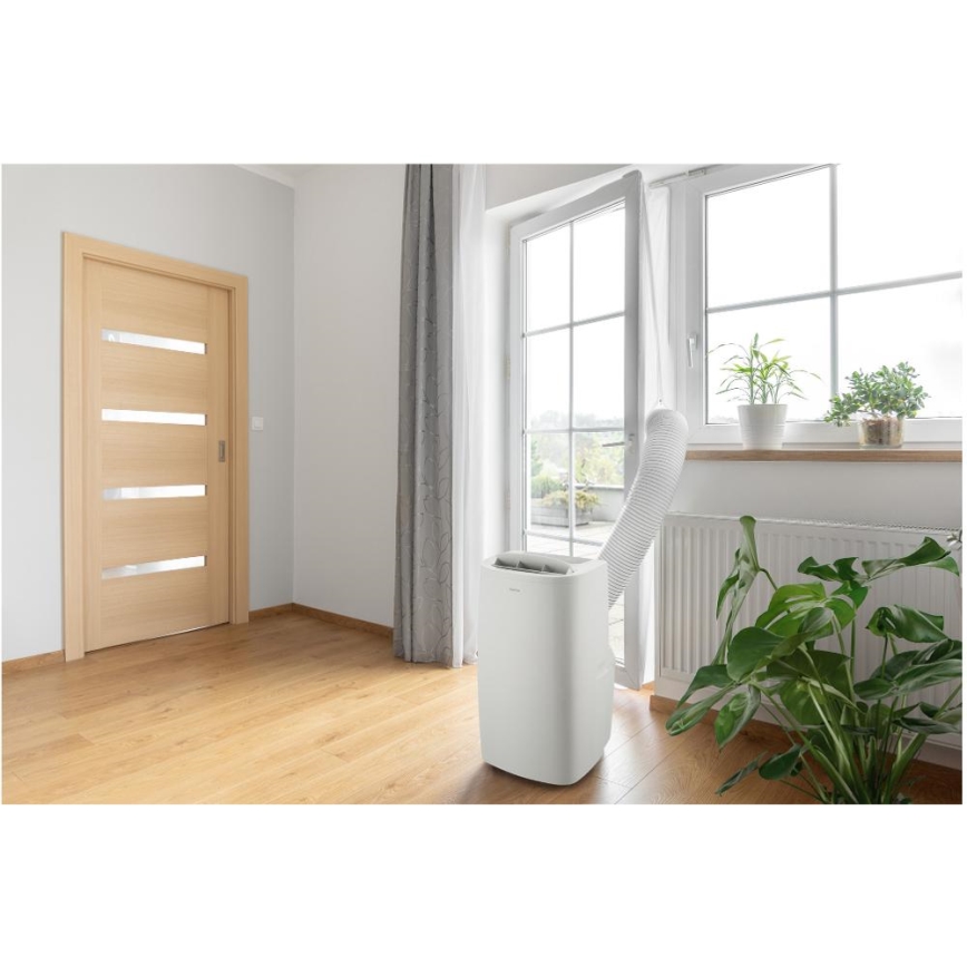 Sencor - Aire acondicionado móvil inteligente 3en1 con accesorios completos 1700W/230V 16000 BTU Wi-Fi + control remoto