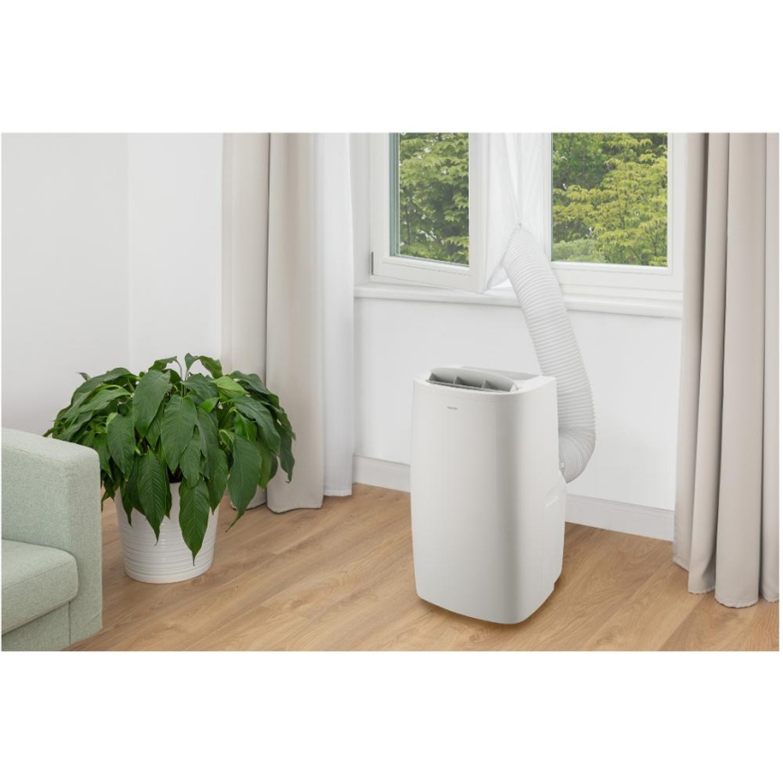 Sencor - Aire acondicionado móvil inteligente 3en1 con accesorios completos 1700W/230V 16000 BTU Wi-Fi + control remoto